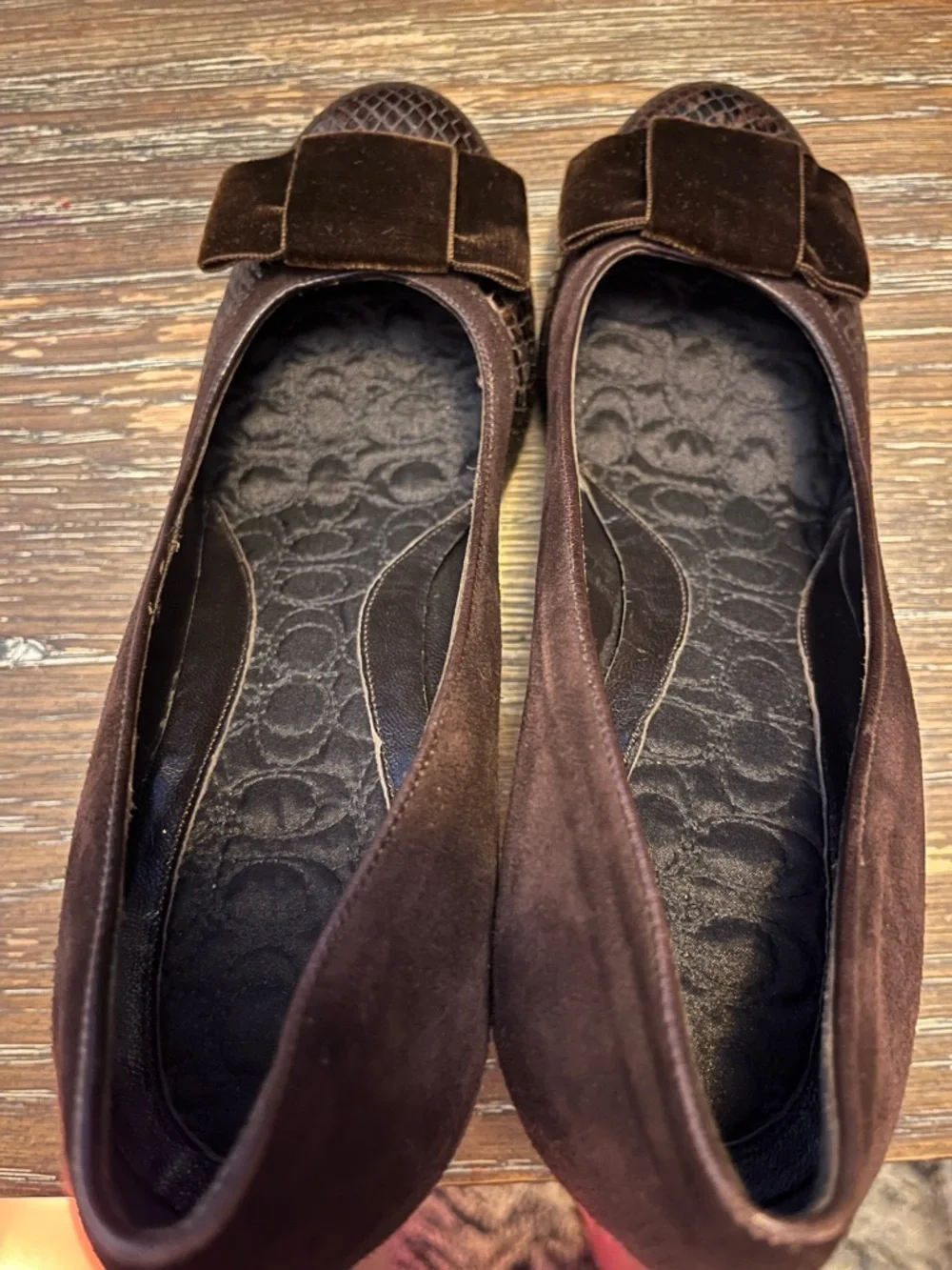 Coach Dark Brown Bow-Accent Heels - Picture 8 of 8